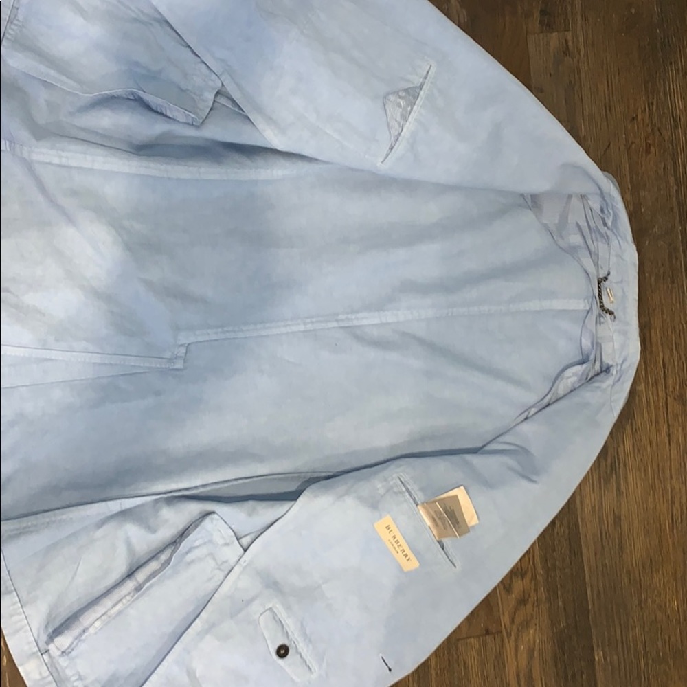 Burberry powder blue blazer/sports jacket - Picture 8 of 8